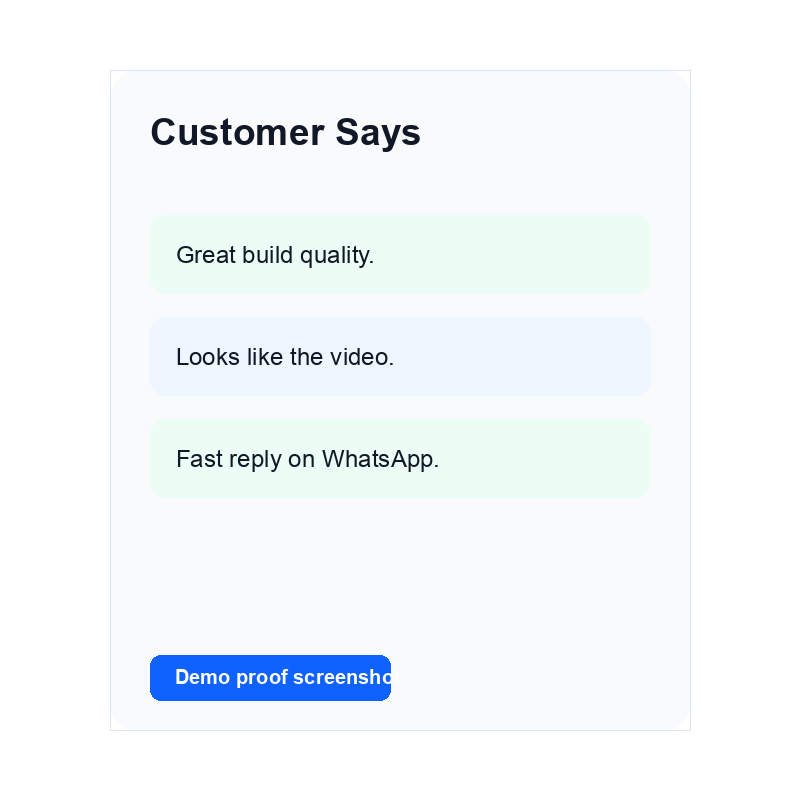 Customer review from Canada