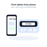 Portable Mini Label Printer Kit