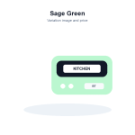 Portable Mini Label Printer Kit - Sage Green