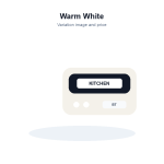 Portable Mini Label Printer Kit - Warm White