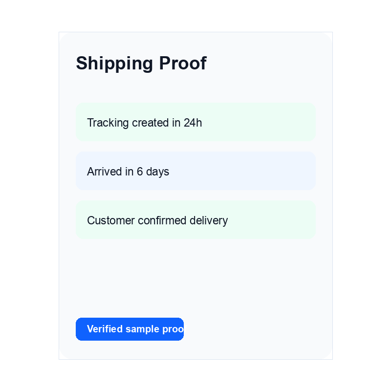 Tracking and delivery proof